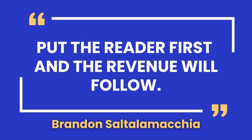put the reader first