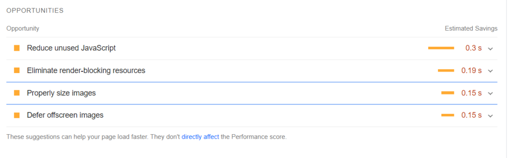 Google Pagespeed Images Diagnostics