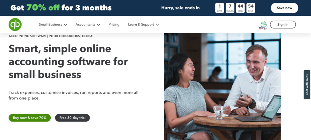 quickbooks homepage