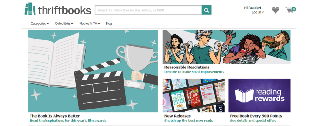 Thrift Books Homepage